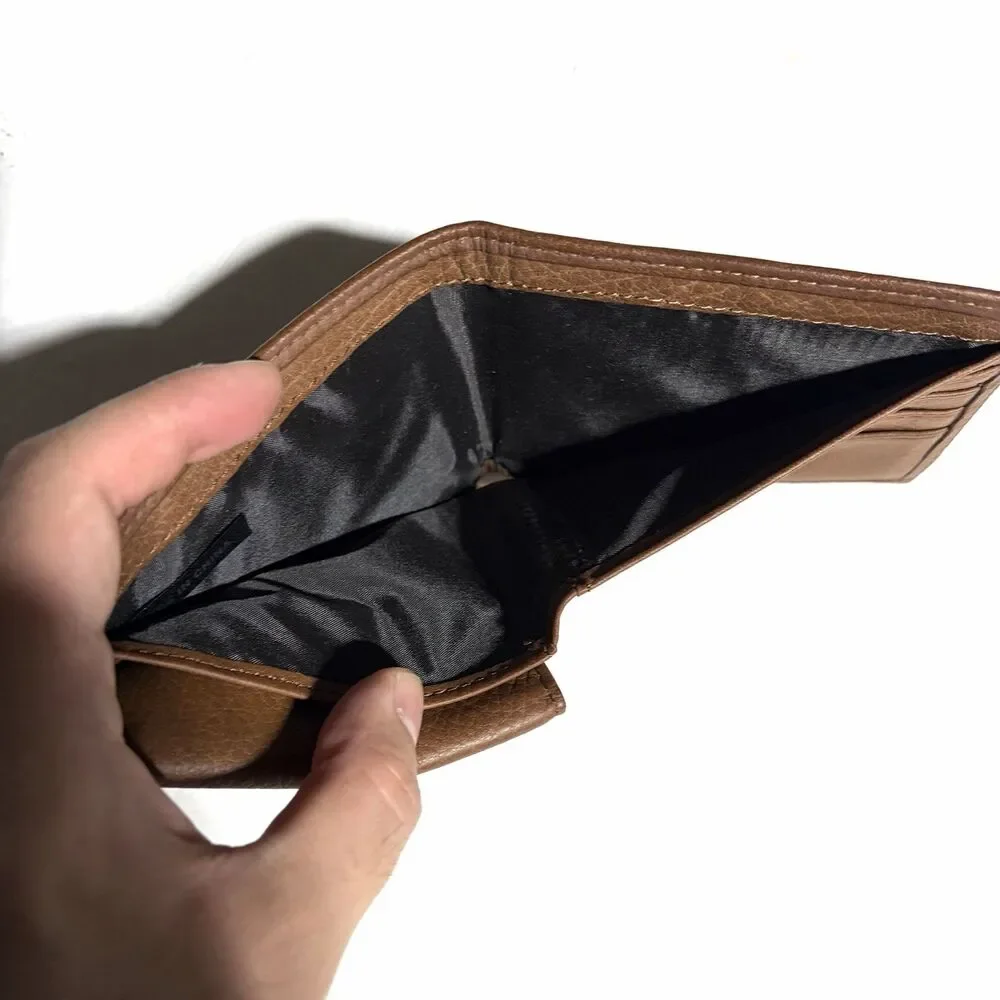 Nocona Brown Leather Camo Bifold Wallet